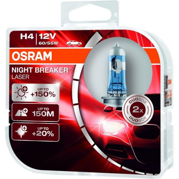 OSRAM NIGHT BREAKER LASER H4 2KPL