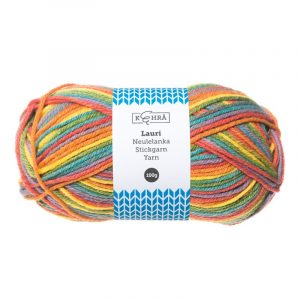 KEHRÄ LAURI NEULELANKA MULTICOLOR VÄRIKÄS 100 G