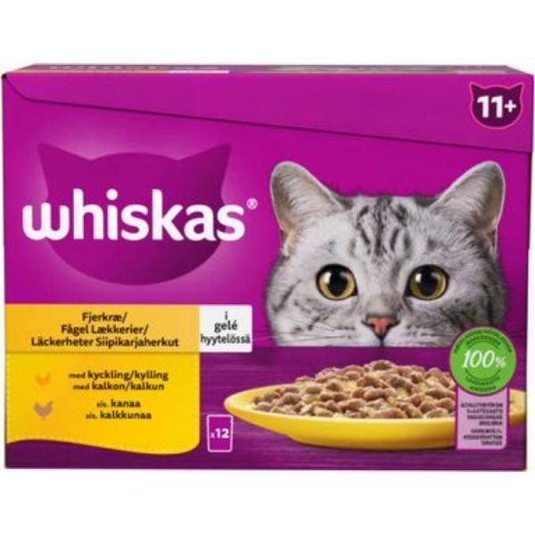 WHISKAS 11+ SIIPIKARJAHERKUT 12X85G