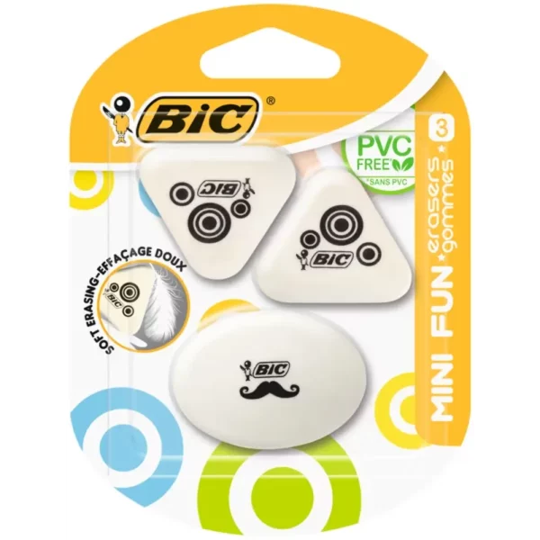 BIC MINI FUN PYYHEKUMI 3KPL