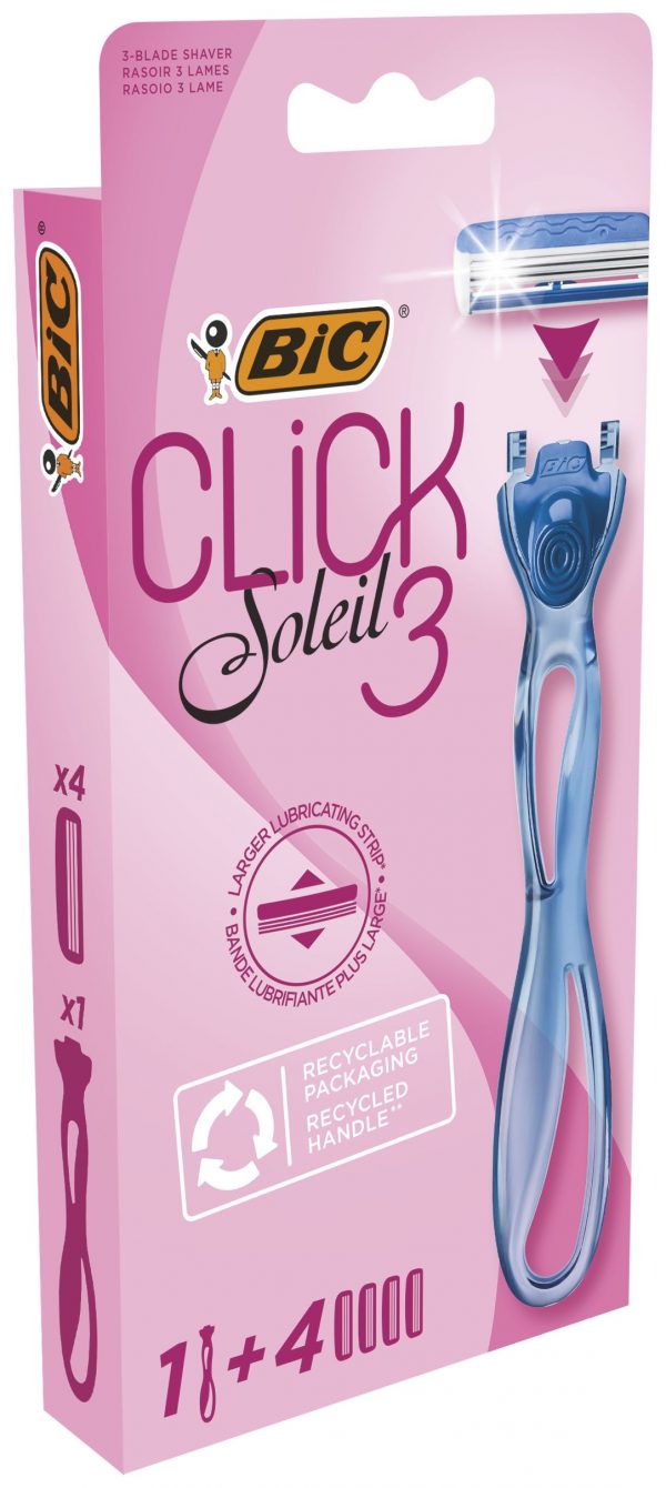 BIC CLICK SOLEIL 3 VARSI JA 4 TERÄÄ - Image 2