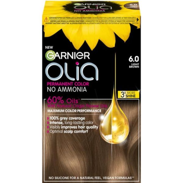 GARNIER OLIA 6.0 LIGHT BROWN KESTOVÄRI 174ML