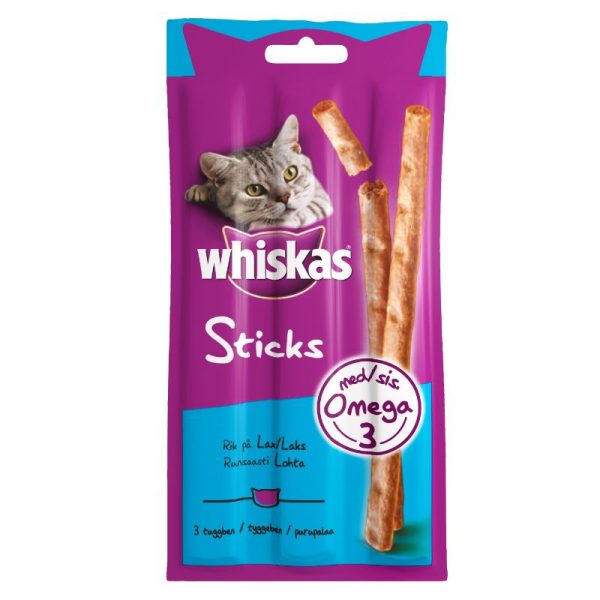 WHISKAS STICKS LOHI 3X6G