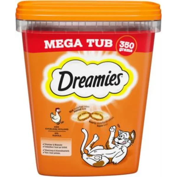 DREAMIES KISSANHERKKU MEGATUB KANA 350G