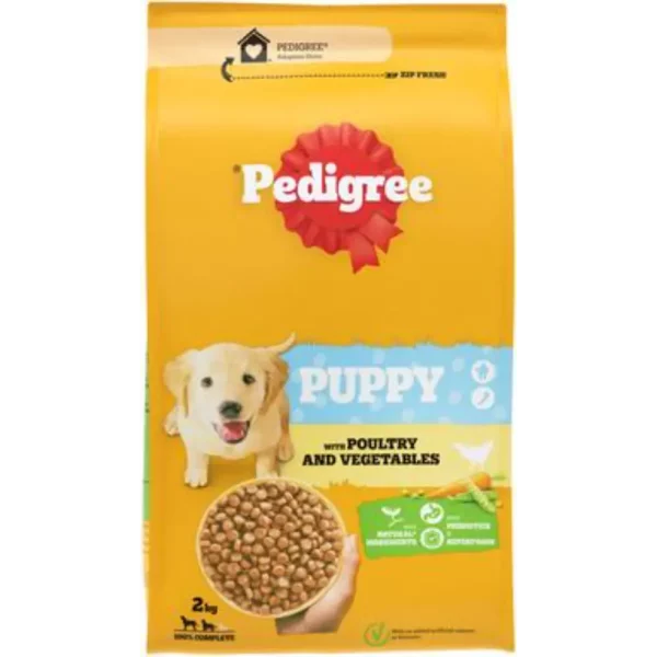 PEDIGREE JUNIOR SIIPIKARJAA JA KASVIKSIA 2KG