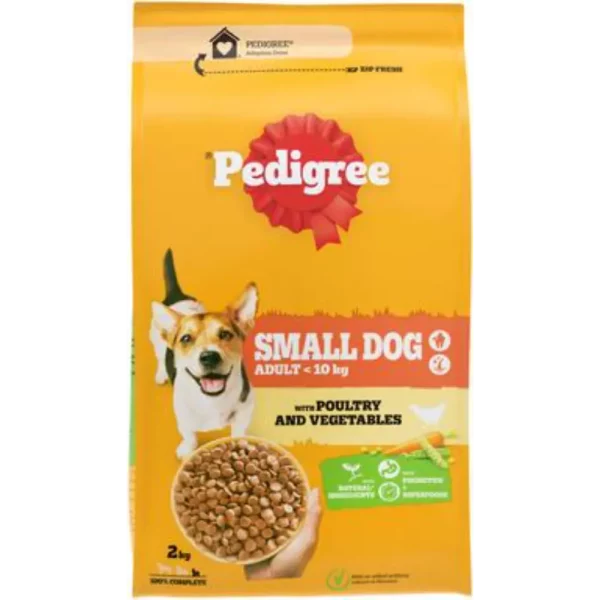 PEDIGREE MINI SIIPIKARJAA JA KASVIKSIA 2KG