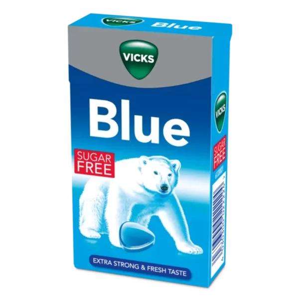 KURKKUPASTILLI VICKS BLUE SOKERITON 40G