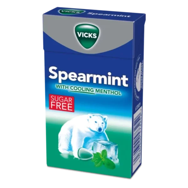 VICKS SPEARMINT SOKERITON KURKKUPASTILLI 40G