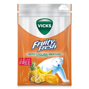 VICKS FRUITY FRESH SOKERITON KURKKUPASTILLI 72G