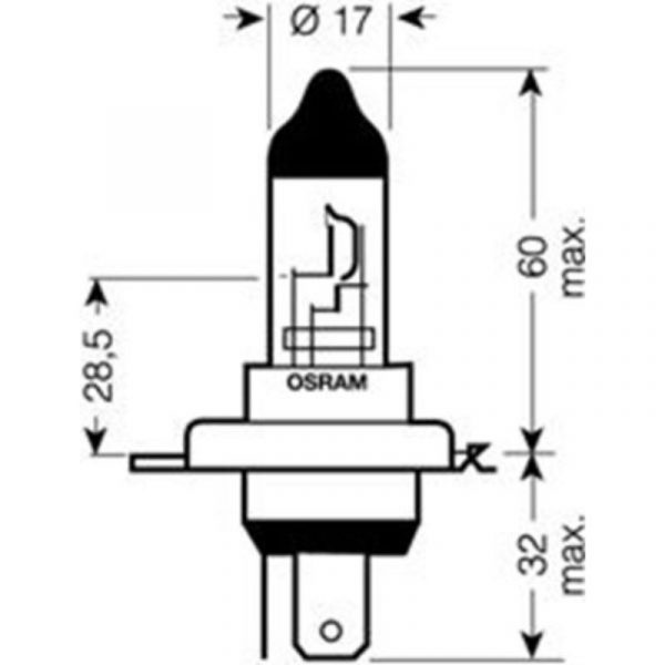 OSRAM H4 60/55W ORIGINAL - Image 3