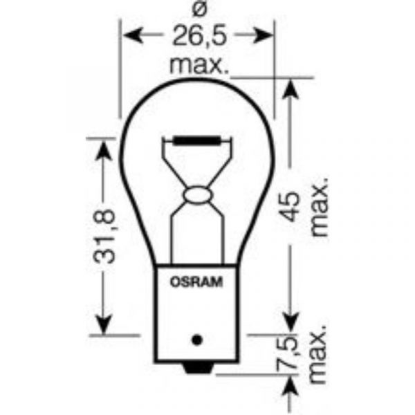 OSRAM 12V 21W 2 KPL - Image 3