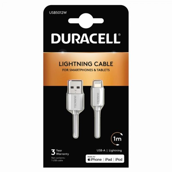 DURACELL APPLE LIGHTNING KAAPELI 1 M MUSTA - Image 4