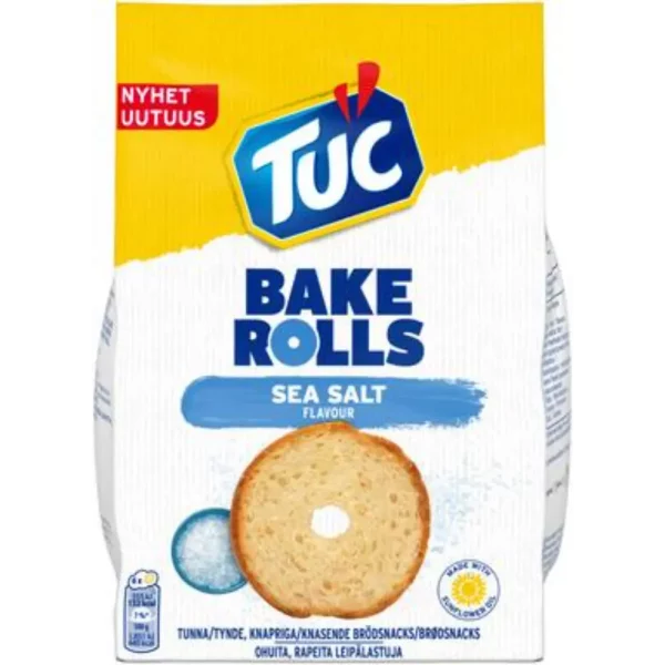 TUC BAKE ROLLS SEA SALT 150G