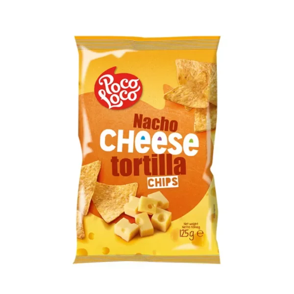 POCO LOCO TORTILLA CHIPS NACHO CHEES 125G