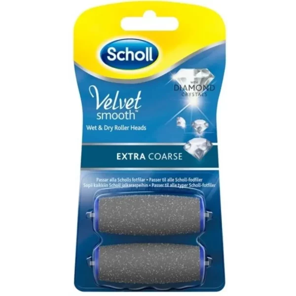 SCHOLL VELVET SMOOTH RASPIN VAIHTOPÄÄ KARKEA