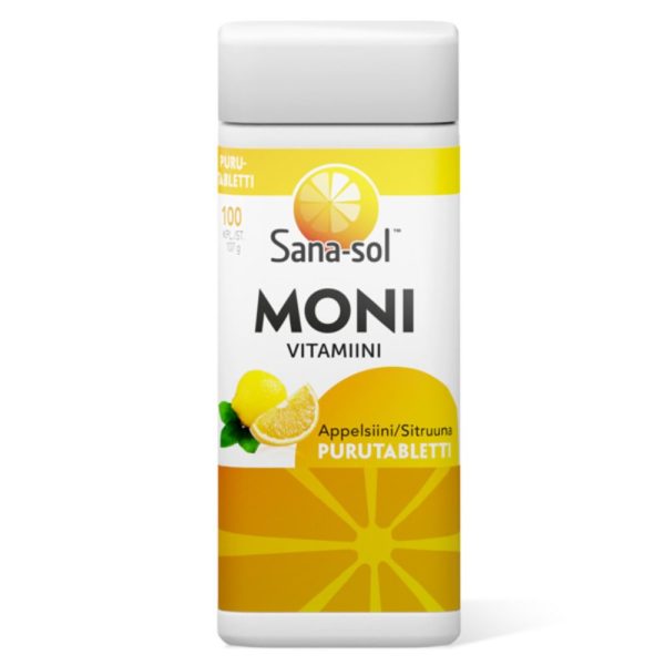 SANASOL MONIVITAMIINI PURUTAB APPELSIINI 10