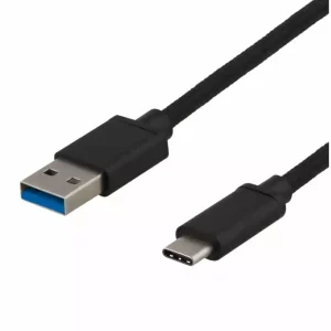 USB-A/USB-C 2M MUSTA