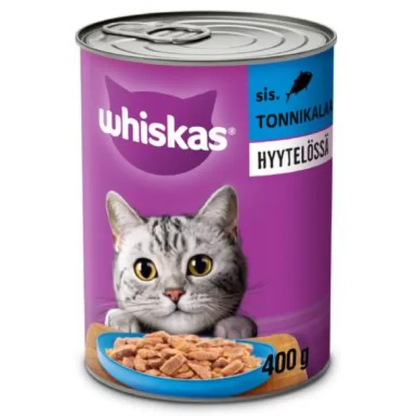 WHISKAS TONNIKALA HYYTELÖSSÄ 400G