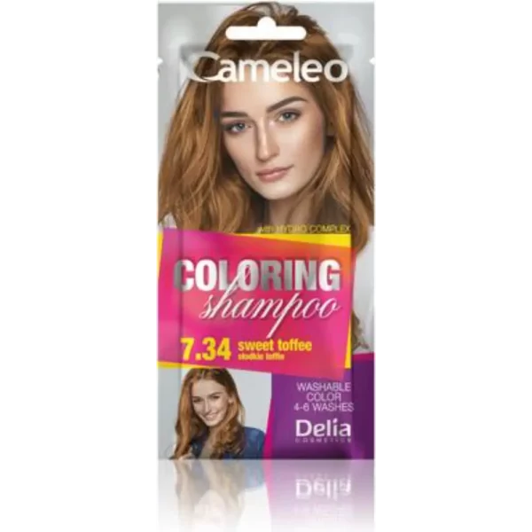 CAMELEO COLORING SHAMPOO 7.34 SWEET TOFFEE