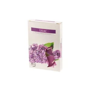 AURA TUOKSULÄMPÖKYNTTILÄ LILAC 6 KPL