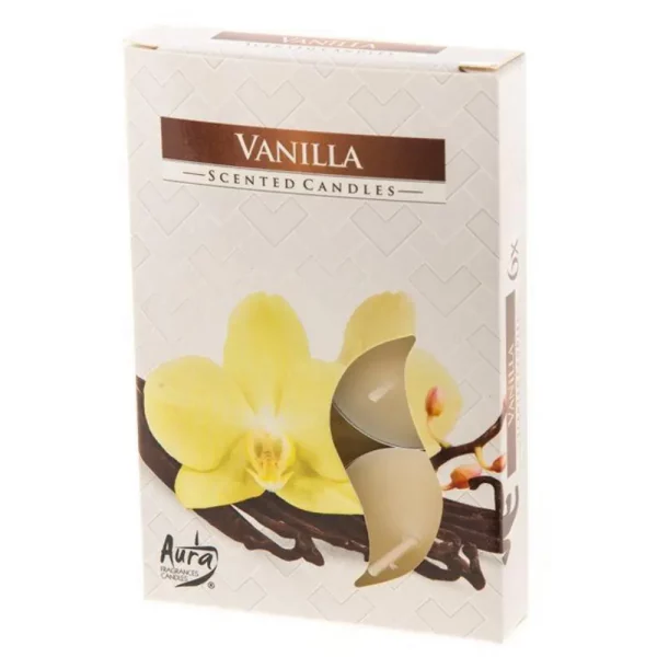 TUOKSULÄMPÖKYNTTILÄ VANILLA 6KPL/PKT