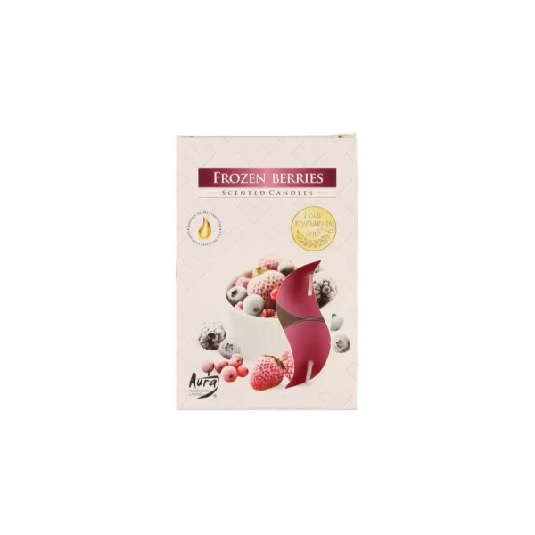 AURA TUOKSULÄMPÖKYNTTILÄ FROZEN BERRIES 6KPL