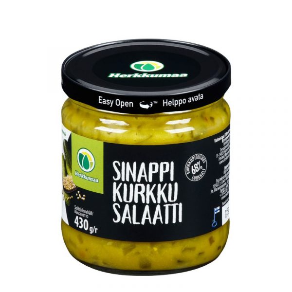 HERKKUMAAN SINAPPIKURKKUSALAATTI 430G