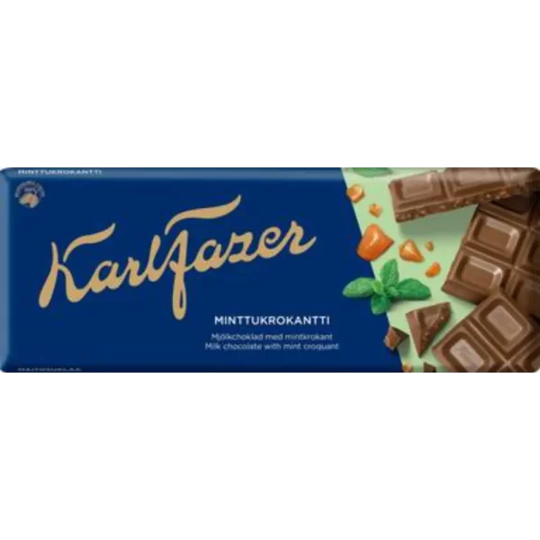 FAZER MINTTUKROKANTTI SUKLAALEVY 180G