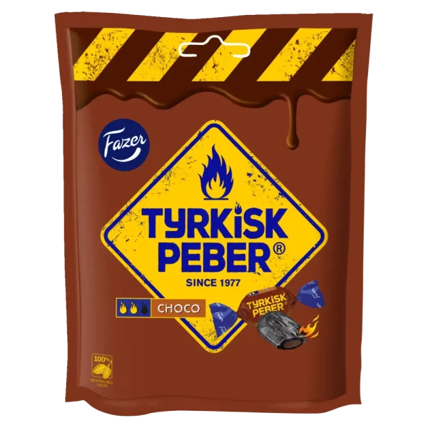 FAZER TYRKISH PEBER CHOCO 120G KARKKIPUSSI