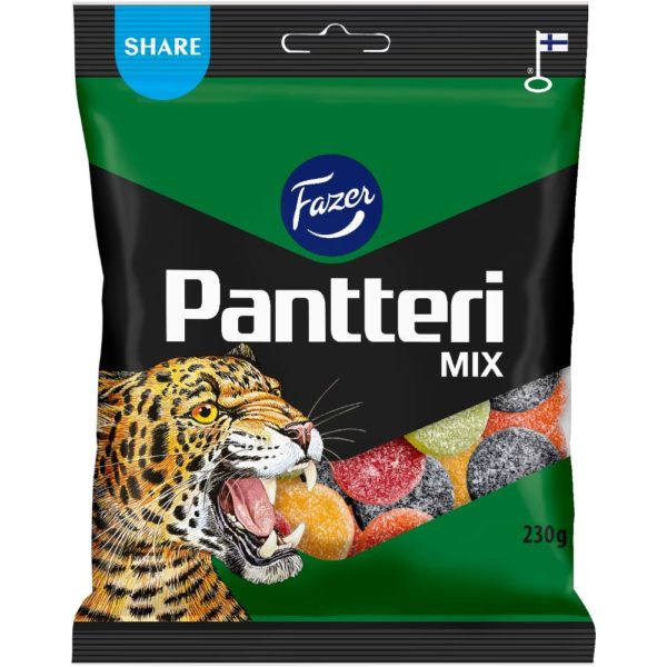 FAZER PANTTERIMIX KARKKIPUSSI 230G