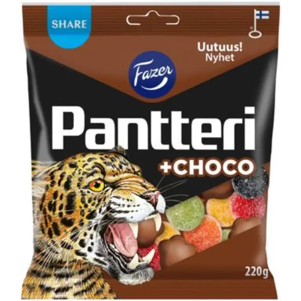 FAZER PANTTERI CHOCO 220G KARKKIPUSSI