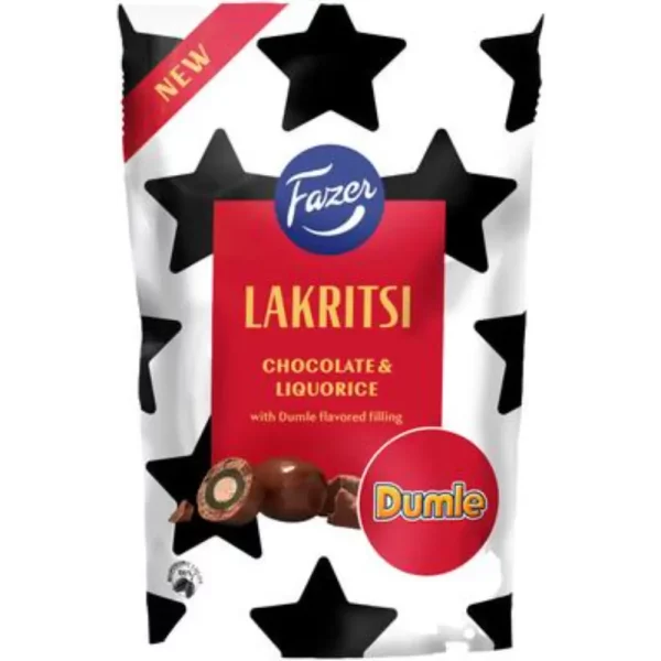 FAZER LAKRITSI CHOCO DUMLE 135G KARKKIPUSSI