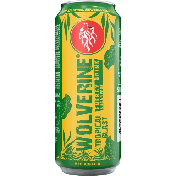 WOLVERINE TROPICAL BLAST ENERGIAJUOMA 500ML