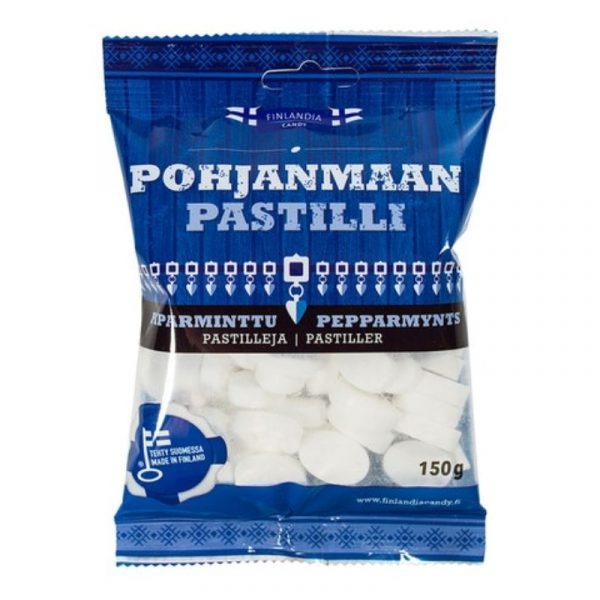 POHJANMAAN PIPARMINTTUPASTILLIT 150G