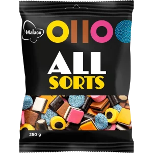 MALACO ALLSORTS LAKRITSISEKOITUS 250G