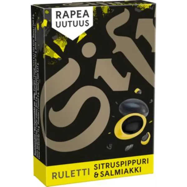 SISU RULETTI SITRUSPIPPURI & SALMIAKKI 47G PASTILLI