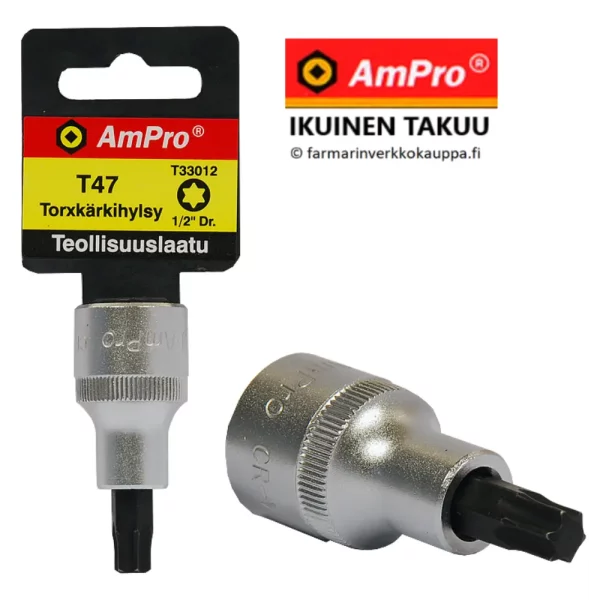 AMPRO KÄRKIHYLSY 1/2" T50 TORX