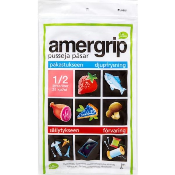 AMERGRIP 1/2 L 25 KPL, 145X160*0,05