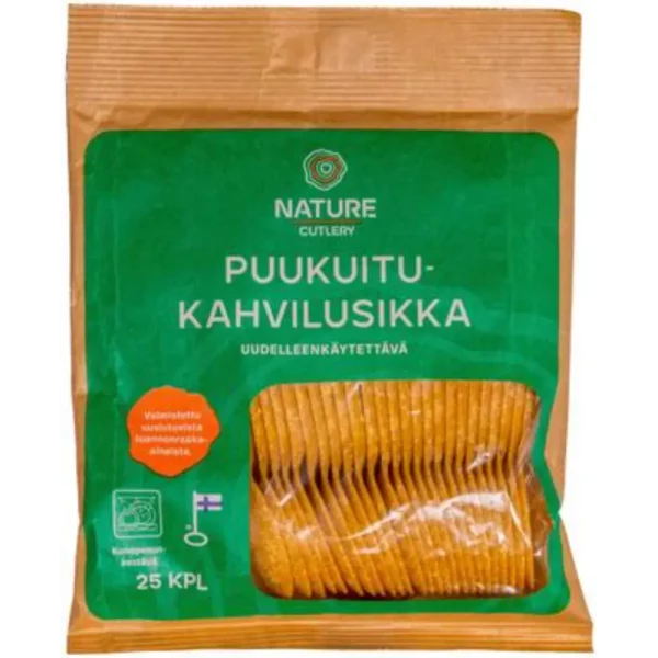 NATUR LINE PUUKUITU KAHVILUSIKKA 25KPL