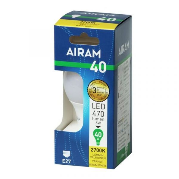 AIRAM LED-LAMPPU 6 W E27