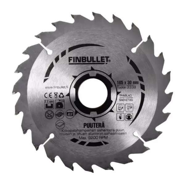 FINBULLET PYÖRÖSAHANTERÄ 165X30X2.2MM 24T