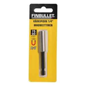 FINBULLET KÄRKIPIDIN 1/4" MAGNEETTI 75MM CRV