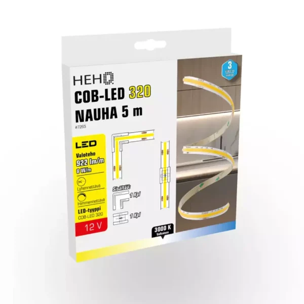 LED-NAUHA 5M 12V COB 320