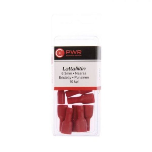 C-PWR LATTALIITIN 6,3MM NAARAS, PUNAINEN