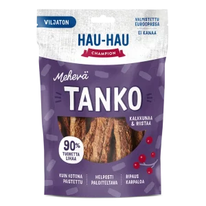 HAU-HAU CHAMPION KOIRAN MEHEVÄ TANKO KALKKUNAA RIISTAA 140G