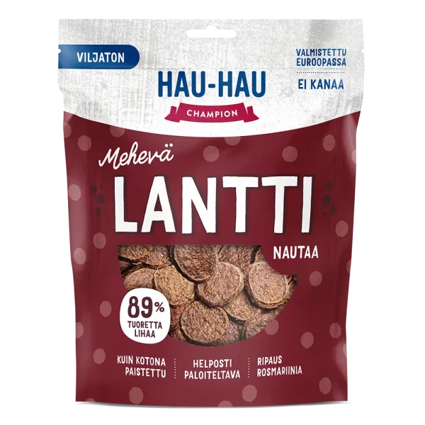 HAU-HAU CHAMPION KOIRAN MEHEVÄ LANTTI NAUTAA 400G