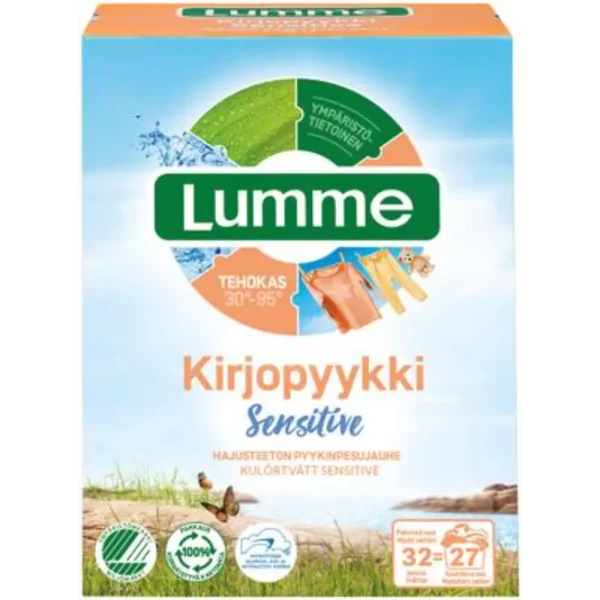 LUMME 1120G KIRJOPYYKKI SENSITIVE PYYKINPESUJAUHE