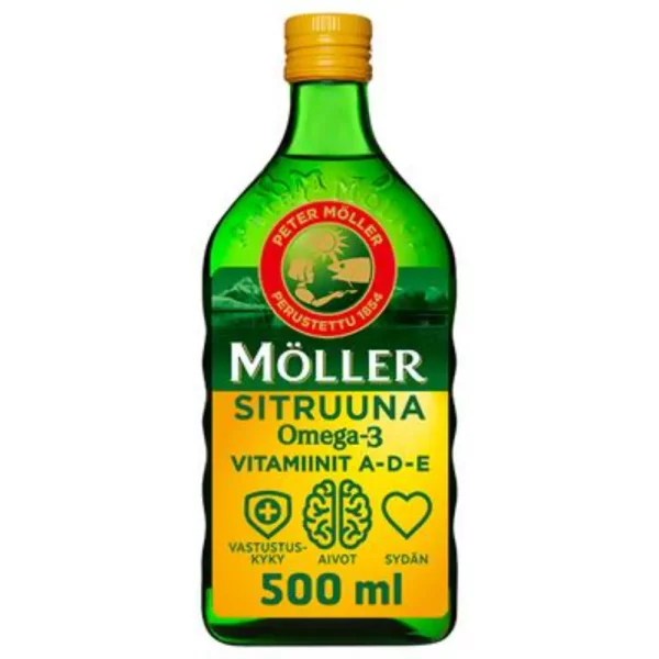 MÖLLER KALANMAKSAÖLJY SITRUUNA 500ML