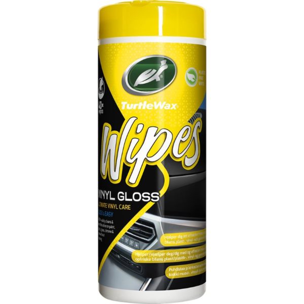 TURTLE WAX PUHDISTUSLIINA VINYL GLOSS WIPES 40KPL