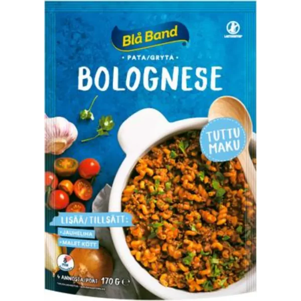 BLÅ BAND PATA-AINES BOLOGNESE 170G